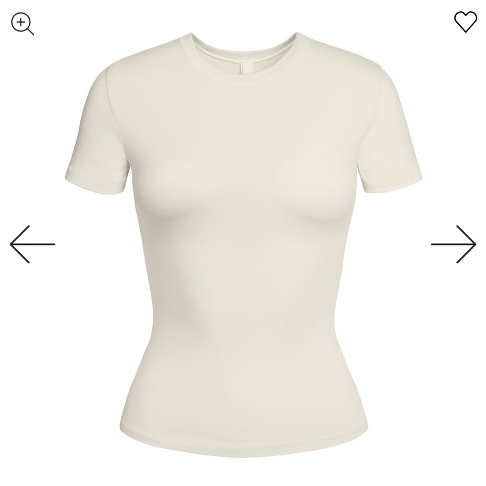 Skims Cotton Jersey T-Shirt - Picture 3 of 5
